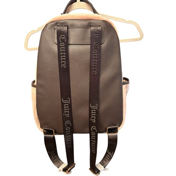 Juicy Couture Queen of Everything Velour Backpack Dusty Blush NWT - Picture 6 of 8